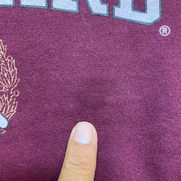 Harvard University Sweatshirt Men's S Burgundy Classic Logo Pullover - Picture 5 of 12